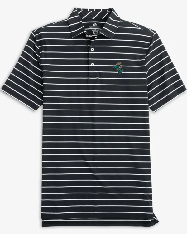 Southern Tide Coastal Carolina Chanticleers Brrr°®-Eeze Desmond Stripe Polo< Polo Shirts