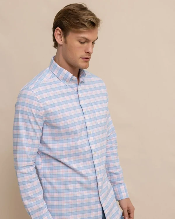 Southern Tide Coastal Passage Brockman Plaid Long Sleeve Sport Shirt< Sport Shirts & Button Downs