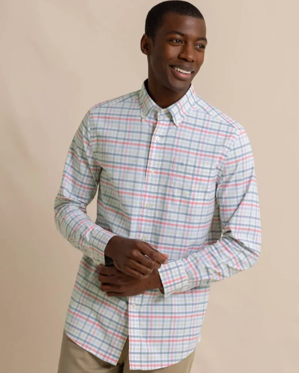 Southern Tide Coastal Passage Pelham Gingham Long Sleeve Sport Shirt< Sport Shirts & Button Downs