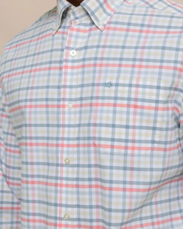 Southern Tide Coastal Passage Pelham Gingham Long Sleeve Sport Shirt< Sport Shirts & Button Downs