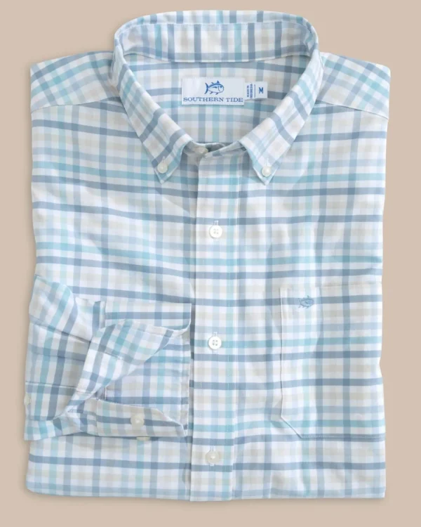 Southern Tide Coastal Passage Pelham Gingham Long Sleeve Sport Shirt< Sport Shirts & Button Downs