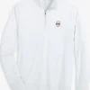 Southern Tide College Of Charleston Cougars Cruiser Micro-Stripe Heather Quarter Zip< Outerwear