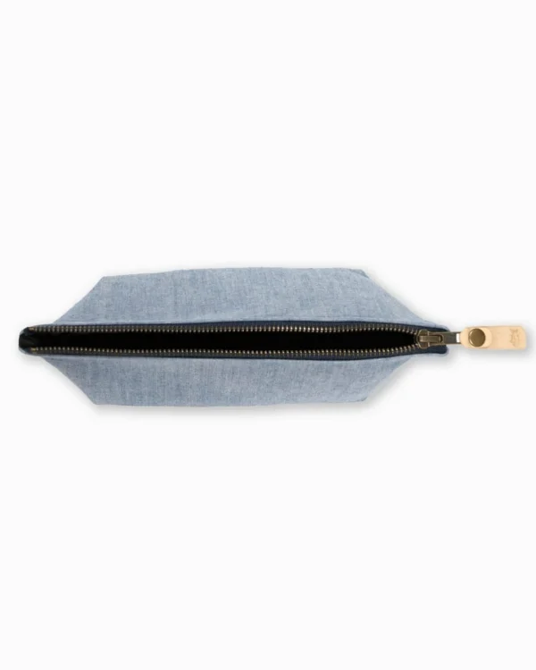 Southern Tide Denim Travel Pouch< Hats & Bags