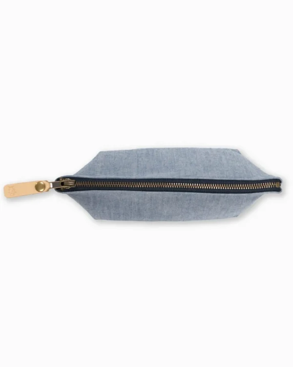 Southern Tide Denim Travel Pouch< Hats & Bags