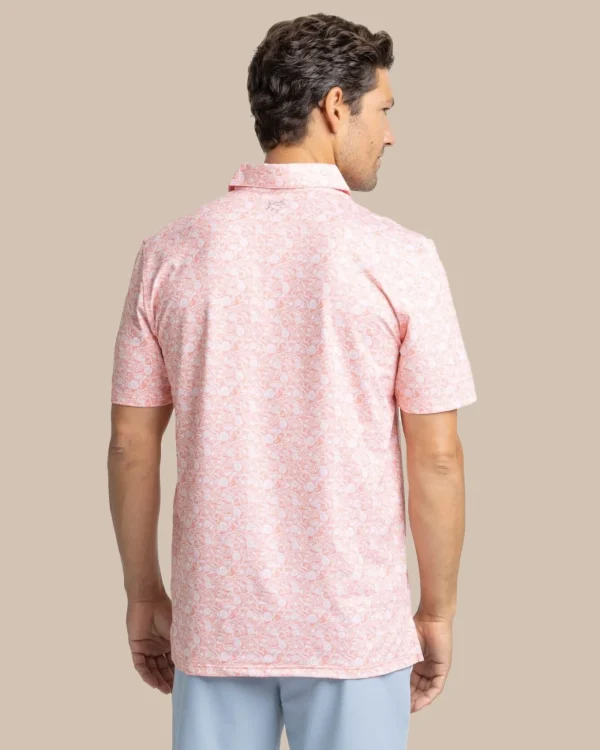 Southern Tide Driver Caps Off Printed Polo< Polo Shirts