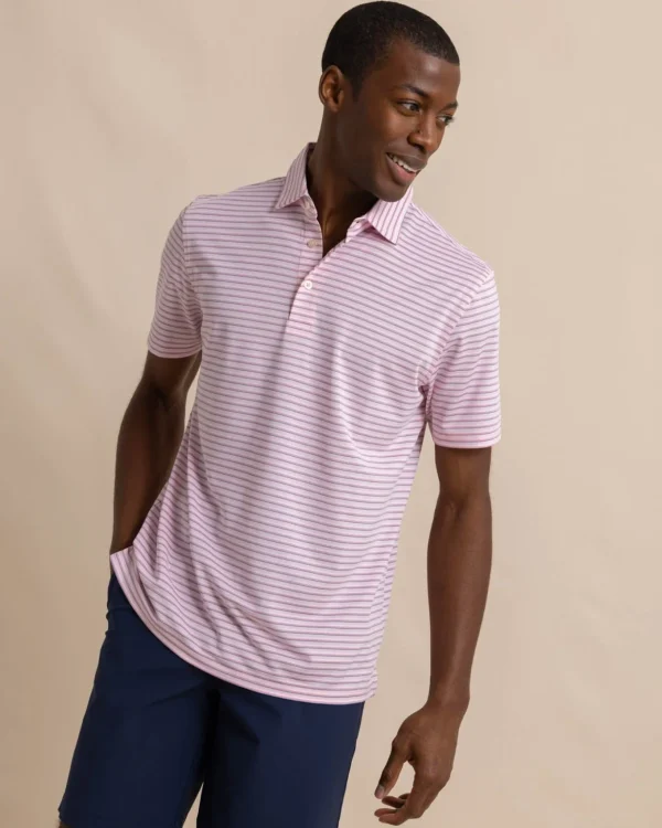 Southern Tide Driver Carova Stripe Polo Shirt< Polo Shirts