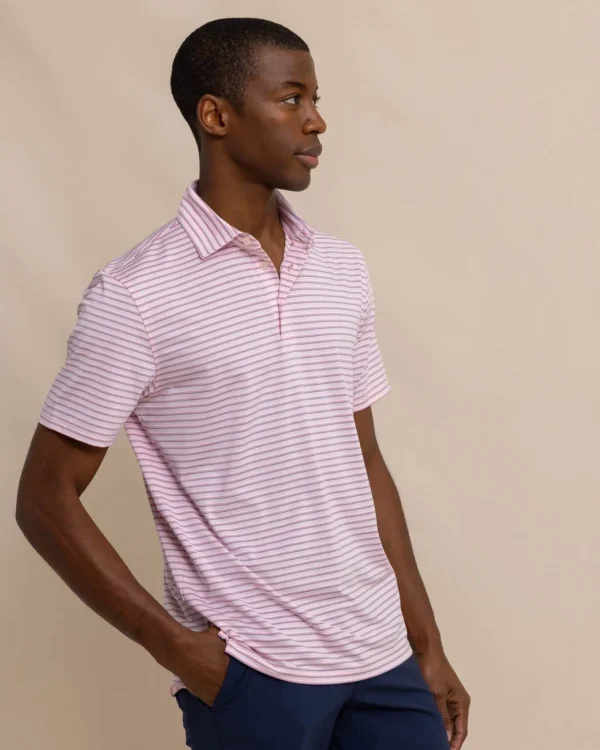 Southern Tide Driver Carova Stripe Polo Shirt< Polo Shirts