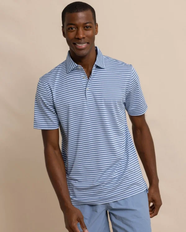 Southern Tide Driver Carova Stripe Polo Shirt< Polo Shirts