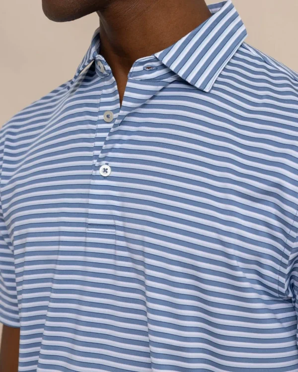 Southern Tide Driver Carova Stripe Polo Shirt< Polo Shirts