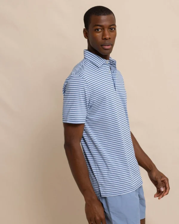 Southern Tide Driver Carova Stripe Polo Shirt< Polo Shirts