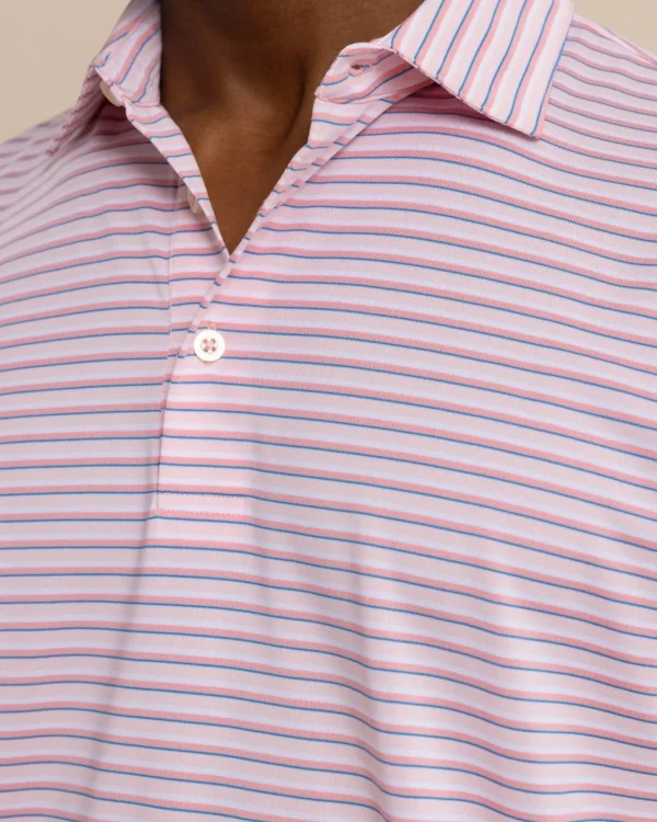 Southern Tide Driver Carova Stripe Polo Shirt< Polo Shirts