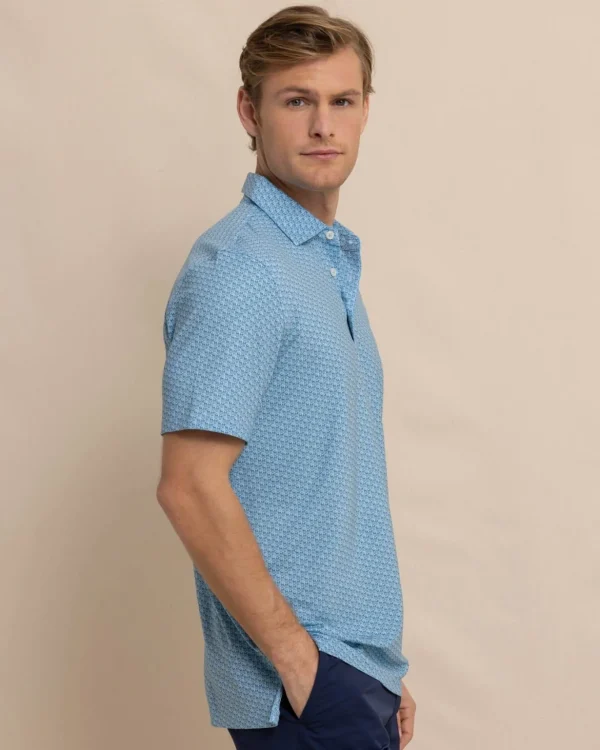 Southern Tide Driver Vacation Views Printed Polo< Polo Shirts