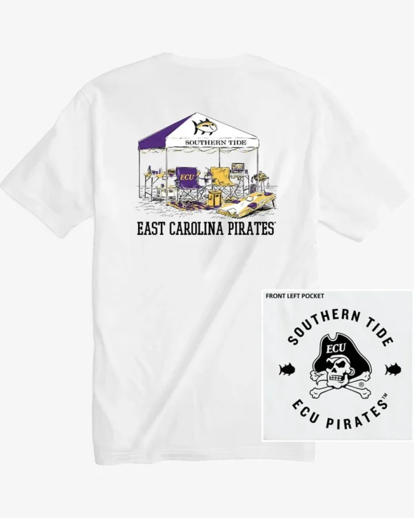 Southern Tide East Carolina Pirates Tailgate Time T-Shirt< T-Shirts