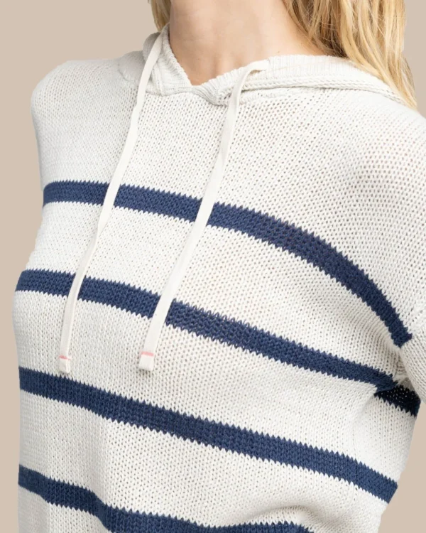 Southern Tide Everlee Striped Hoodie Sweater< Sweaters