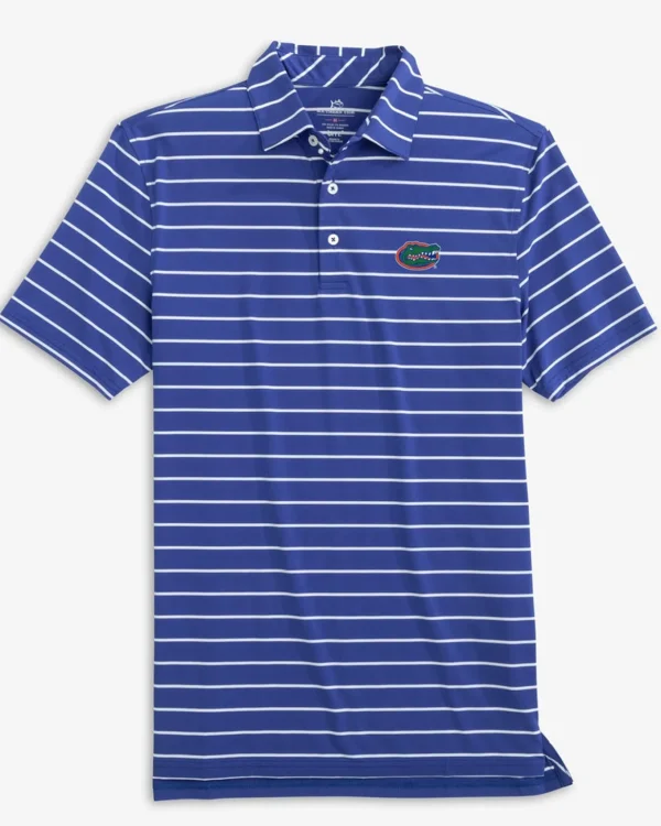 Southern Tide Florida Gators Brrr°®-Eeze Desmond Stripe Polo< Polo Shirts