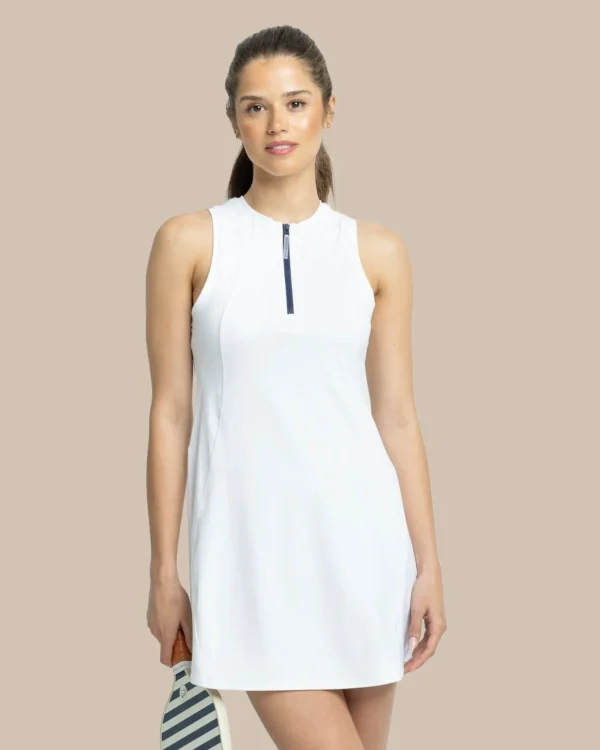 Southern Tide Frances Zip Front Performance Dress< Dresses