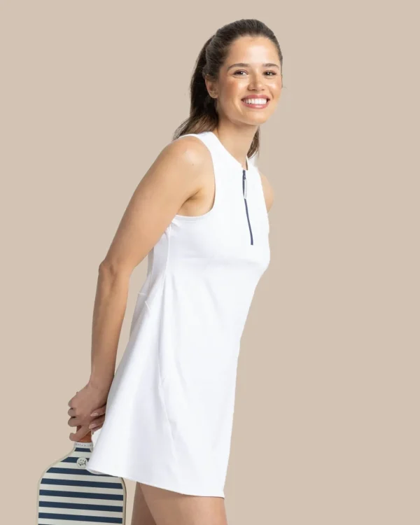 Southern Tide Frances Zip Front Performance Dress< Dresses