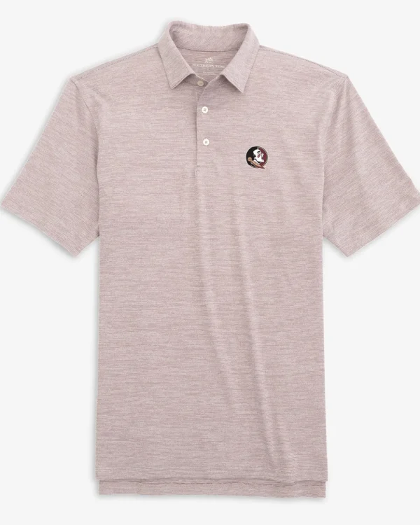 Southern Tide Fsu Seminoles Driver Spacedye Polo Shirt< Polo Shirts