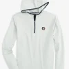 Southern Tide Fsu Seminoles Scuttle Heather Quarter Zip Hoodie< Outerwear