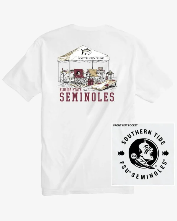 Southern Tide Fsu Seminoles Tailgate Time T-Shirt< T-Shirts