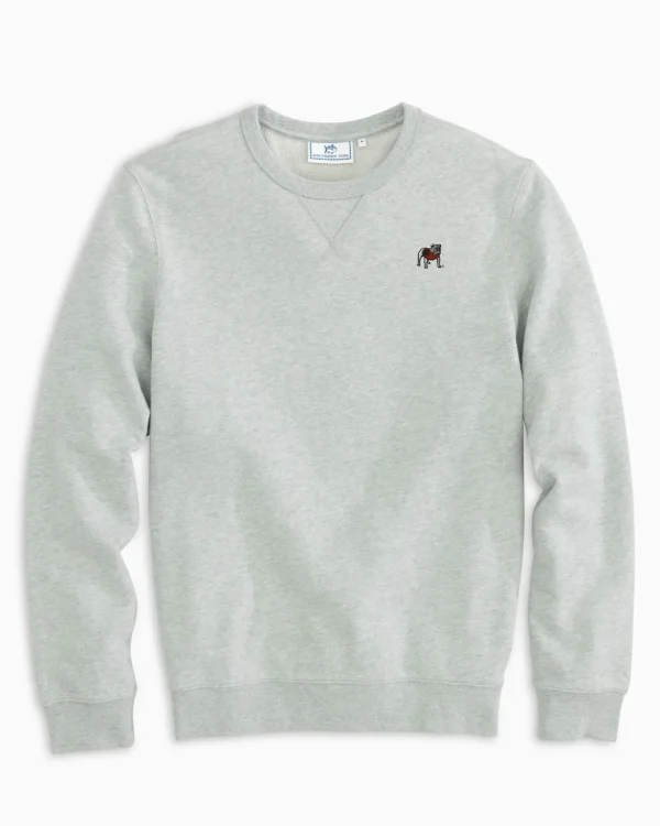 Southern Tide Georgia Bulldogs Upper Deck Pullover Sweatshirt< Outerwear