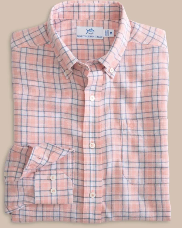 Southern Tide Headland Conestee Plaid Long Sleeve Sport Shirt< Sport Shirts & Button Downs