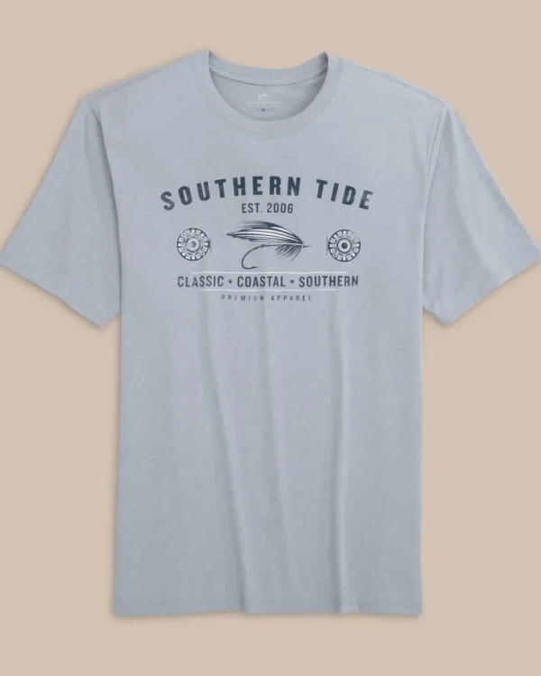 Southern Tide Heather Reel Fly Premium Apparel Short Sleeve T-Shirt< T-Shirts