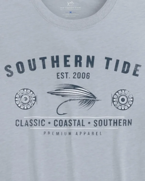 Southern Tide Heather Reel Fly Premium Apparel Short Sleeve T-Shirt< T-Shirts