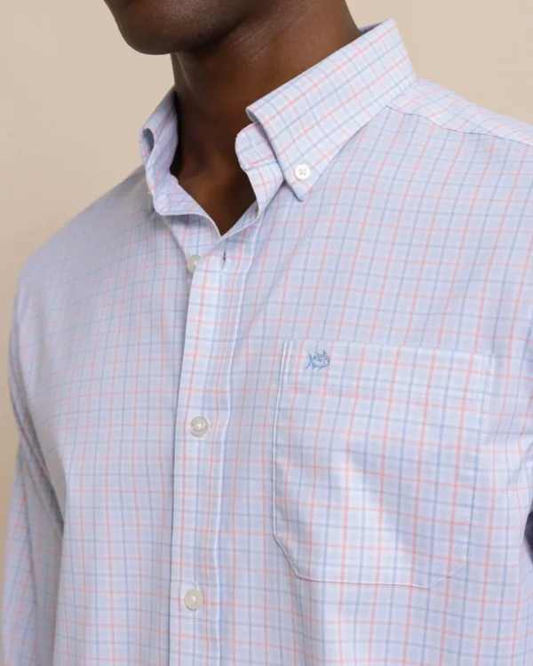 Southern Tide Intercoastal Falls Park Plaid Long Sleeve Sport Shirt< Sport Shirts & Button Downs