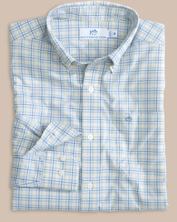 Southern Tide Intercoastal Falls Park Plaid Long Sleeve Sport Shirt< Sport Shirts & Button Downs