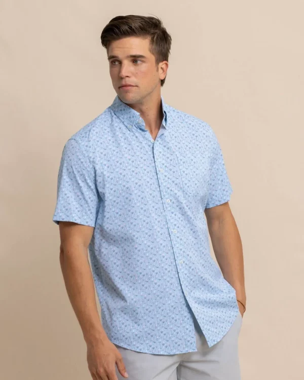 Southern Tide Intercoastal Forget A-Boat It Short Sleeve Sport Shirt< Sport Shirts & Button Downs