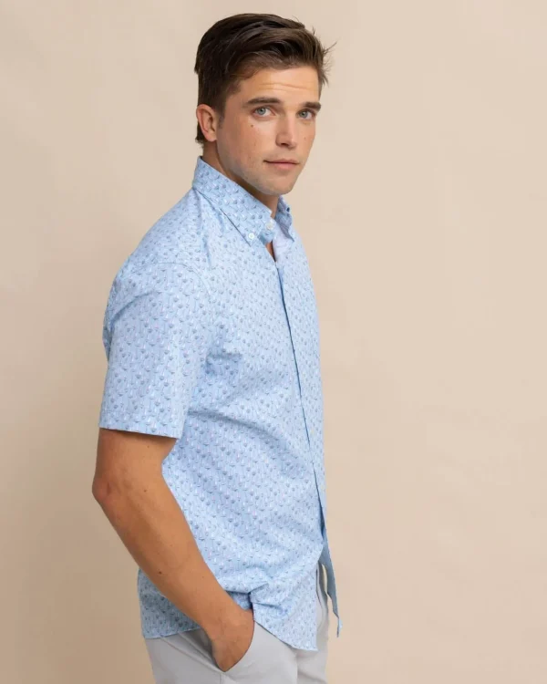 Southern Tide Intercoastal Forget A-Boat It Short Sleeve Sport Shirt< Sport Shirts & Button Downs