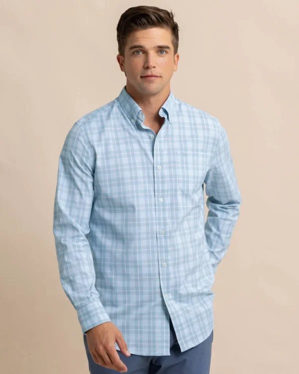 Southern Tide Intercoastal Primrose Plaid Long Sleeve Sport Shirt< Sport Shirts & Button Downs