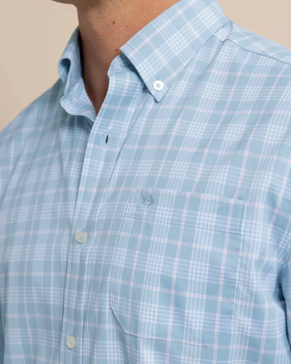 Southern Tide Intercoastal Primrose Plaid Long Sleeve Sport Shirt< Sport Shirts & Button Downs