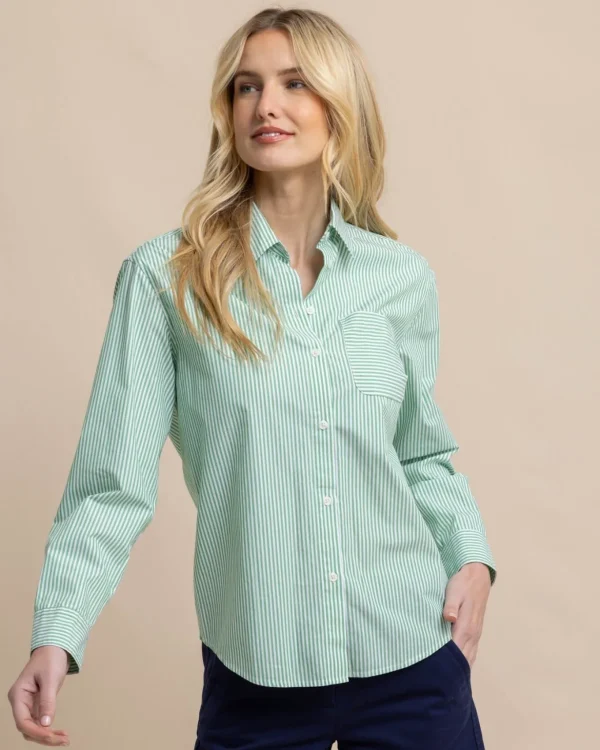 Southern Tide Katherine Stripe Shirt< Shop Gift Guide