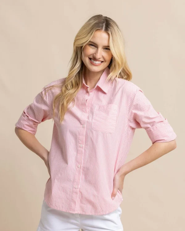 Southern Tide Katherine Stripe Shirt< Shop Gift Guide