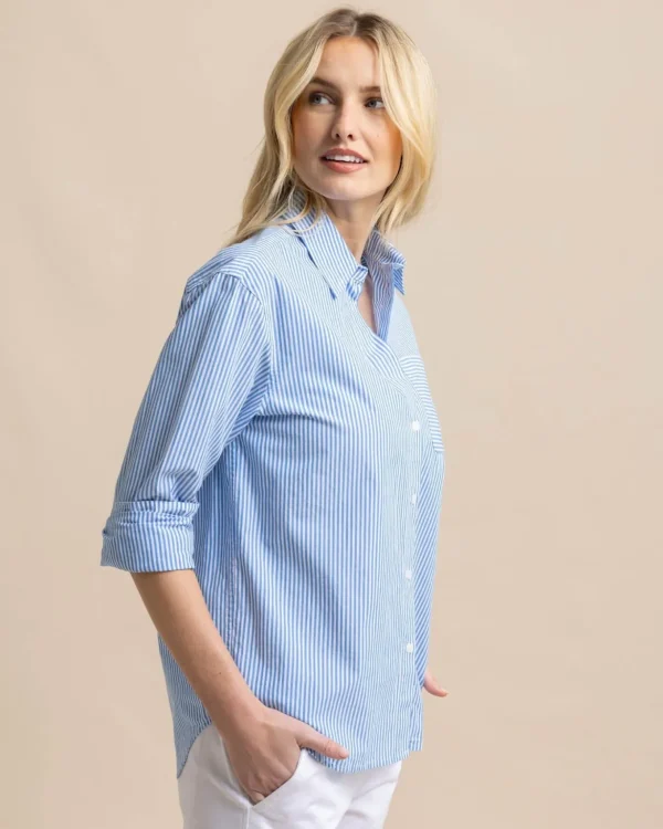 Southern Tide Katherine Stripe Shirt< Shop Gift Guide