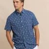 Southern Tide Keep It Nautical Intercoastal Heather Short Sleeve Sport Shirt< Sport Shirts & Button Downs