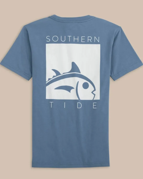 Southern Tide Kids Cropped Skipjack Box Short Sleeve T-Shirt< Kids T-Shirts