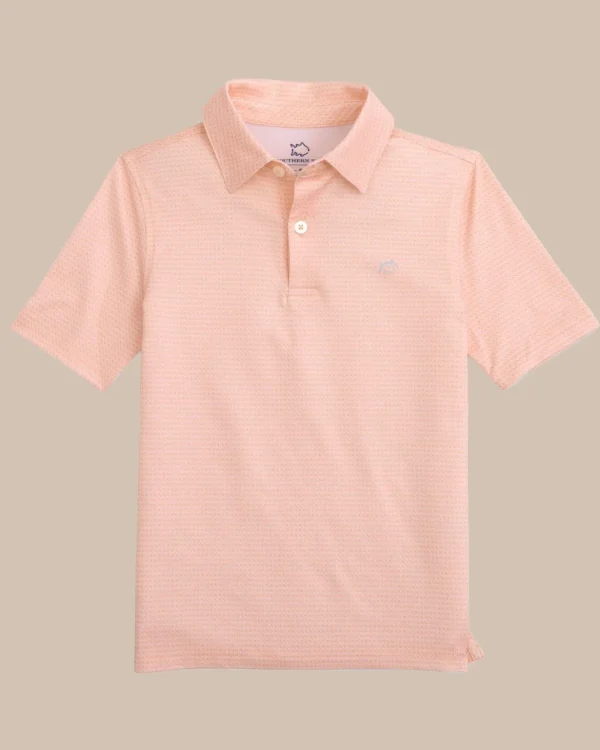 Southern Tide Kids Driver Getting Ziggy With It Printed Polo< Boys Polo Shirts