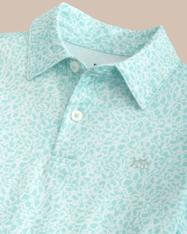 Southern Tide Kids Driver That Floral Feeling Printed Polo< Boys Polo Shirts