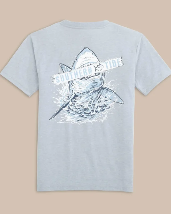 Southern Tide Kids Heather Shark Plank Short Sleeve T-Shirt< Kids T-Shirts