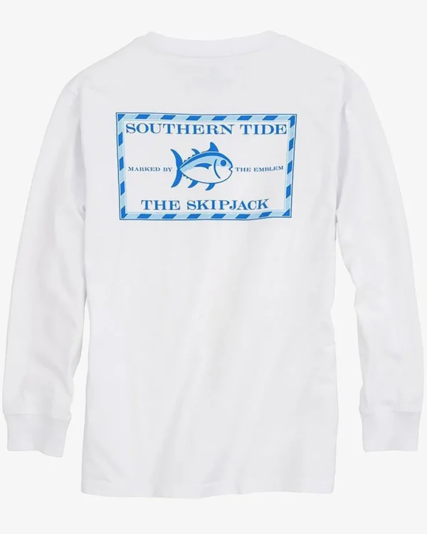 Southern Tide Kids Long Sleeve Original Skipjack T-Shirt< Kids T-Shirts