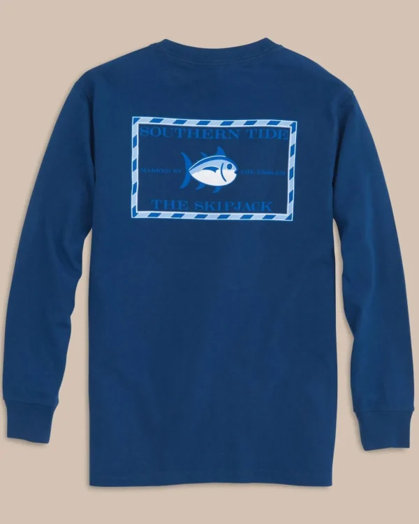 Southern Tide Kids Long Sleeve Original Skipjack T-Shirt< Kids T-Shirts