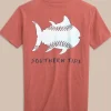 Southern Tide Kids Sketched Baseball Heather T-Shirt< Kids T-Shirts