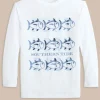 Southern Tide Kids St Triple Stack Ocean Front Graphic Long Sleeve Performance T-Shirt< Kids T-Shirts