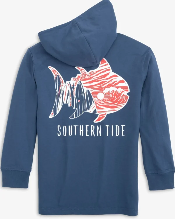 Southern Tide Kids Surfing Skipjack Hoodie T-Shirt< Kids T-Shirts