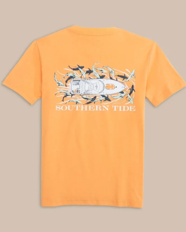 Southern Tide Kids Yachts Of Sharks Short Sleeve T-Shirt< Kids T-Shirts