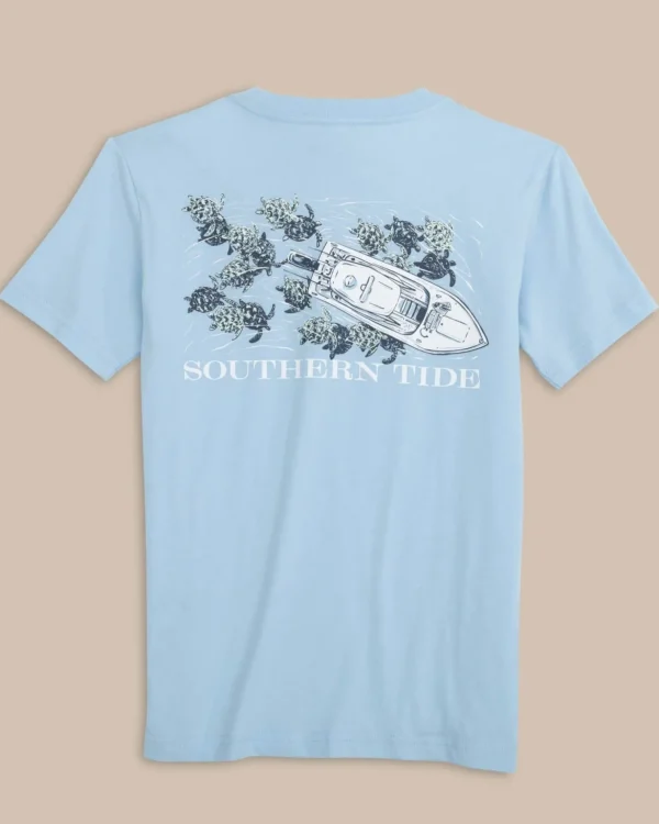 Southern Tide Kids Yachts Of Turtles Short Sleeve T-Shirt< Kids T-Shirts