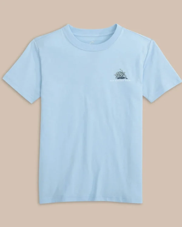 Southern Tide Kids Yachts Of Turtles Short Sleeve T-Shirt< Kids T-Shirts